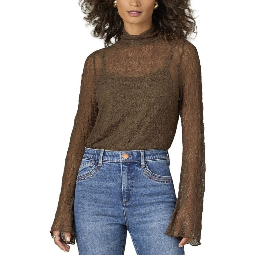 Wit & Wisdom Womens  Bell Sleeve Knit Top